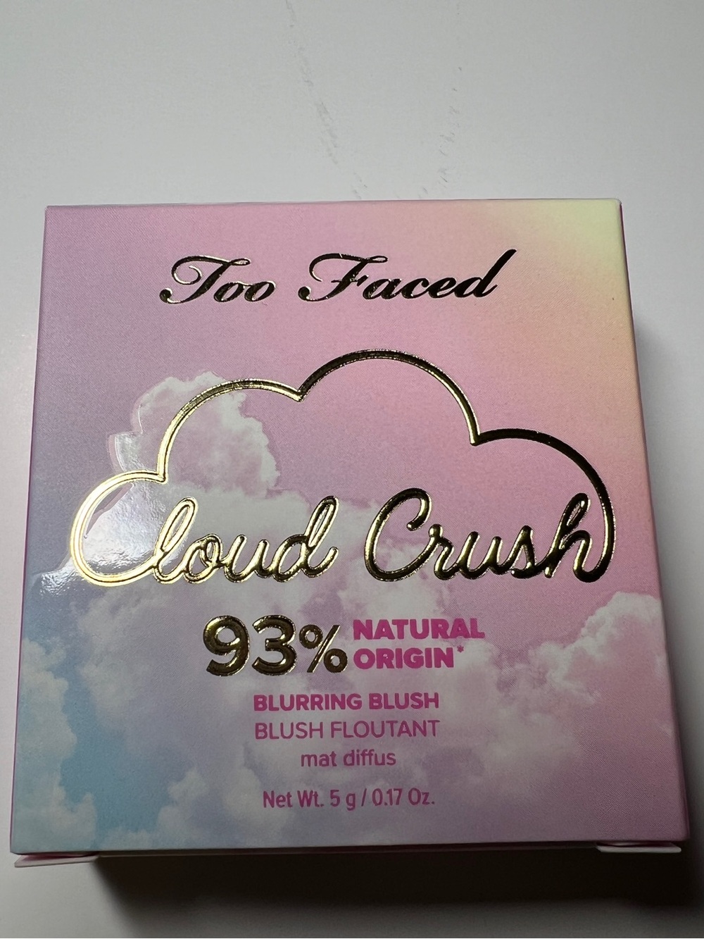 Too Faced Cloud Crush Blurring Powder Blush Super Candy Clouds New in Box - Picture 7 of 7